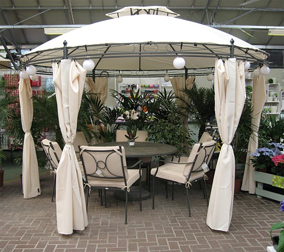 round metal gazebo