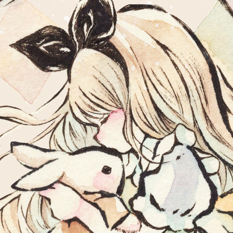 フリーアイコン アリス 無料配布 不思議の国のアリスの女の子のおしゃれかわいい手書きイラスト ツイッター インスタ Line各sns用フリー 素材 遠北ほのかのイラストサイト