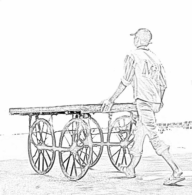 fourwheeled cart sketch