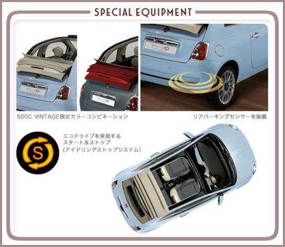 New Fiat 500 C VINTAGE Japan Source FIAT Japan