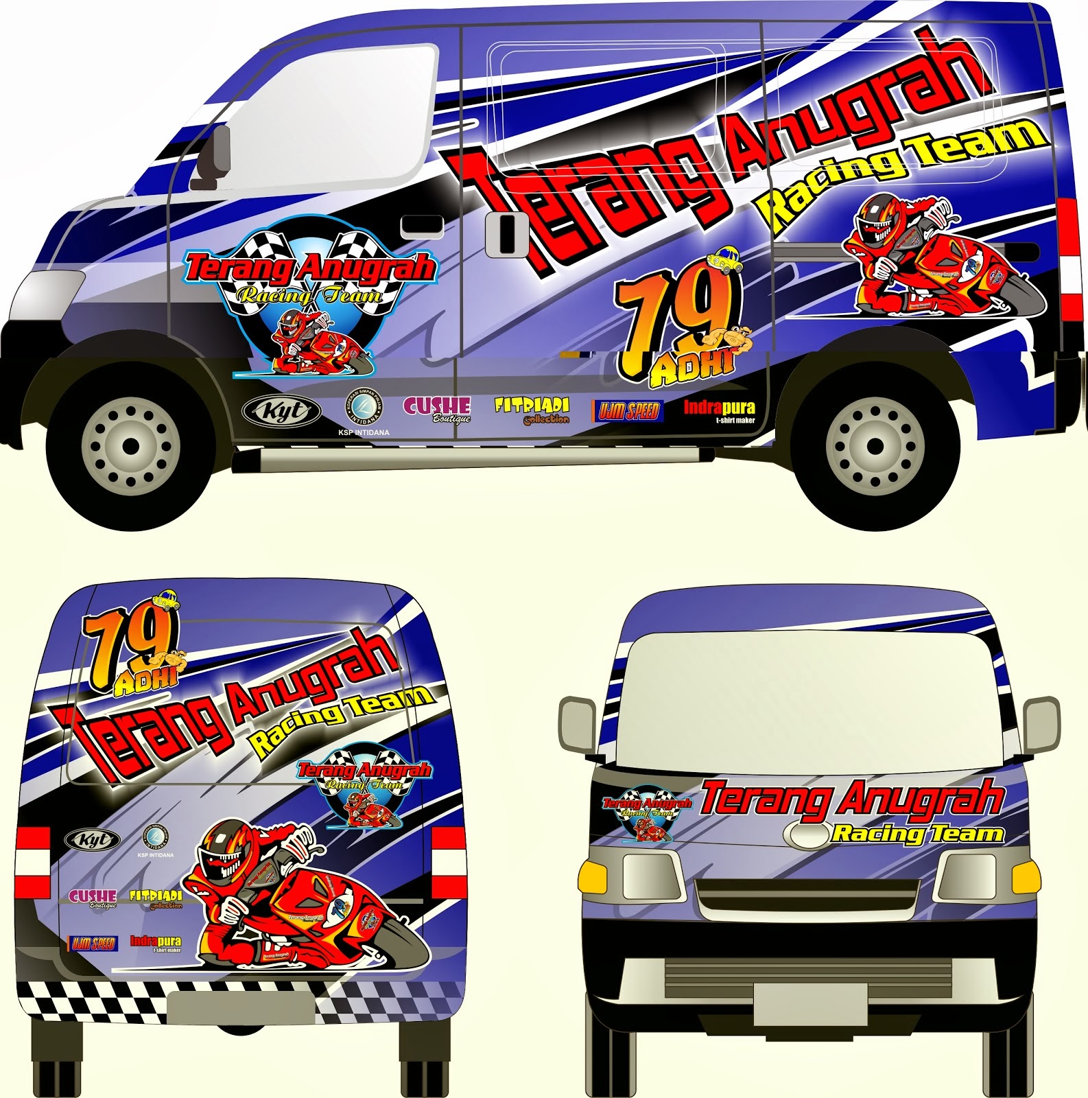 SABLON DIGITAL PRINTING BRANDING MOTOR Racing Concept