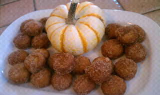 Homemade apple cider holes 