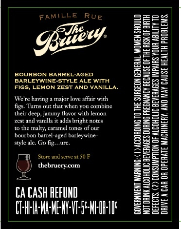 The Bruery Poached Fig BA Barleywine Bottles