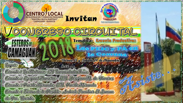 Congreso Pedagogico Circuital Camaguan 2018