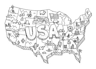 Best United States Map Coloring Pages