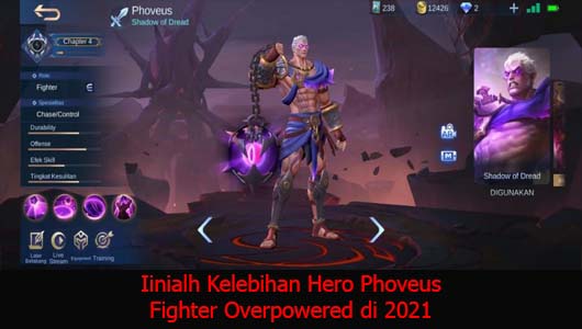 Iinialh Kelebihan Hero Phoveus Fighter Overpowered di 2021