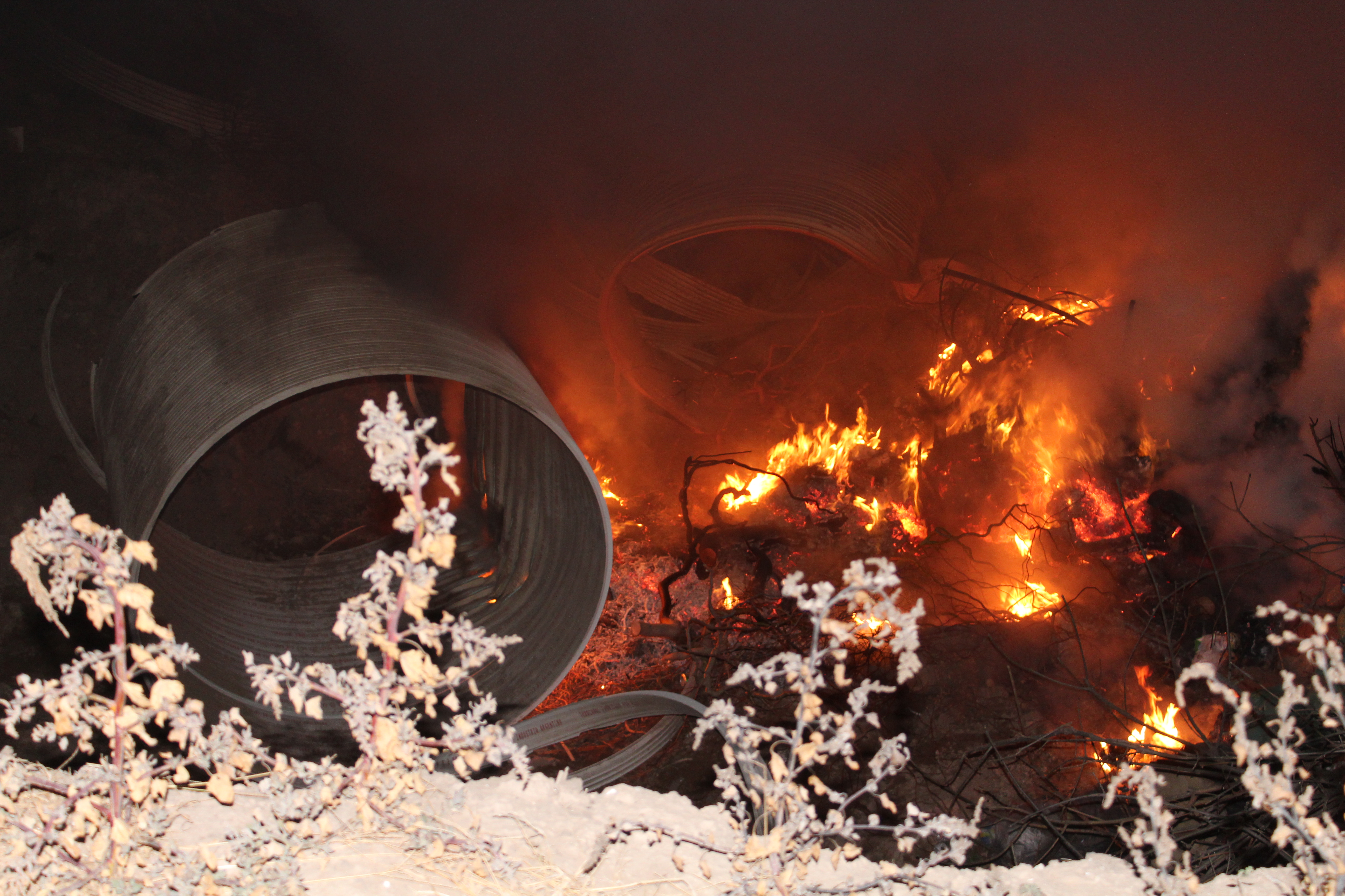 Incendio en el nuevo basural de Monte Maíz