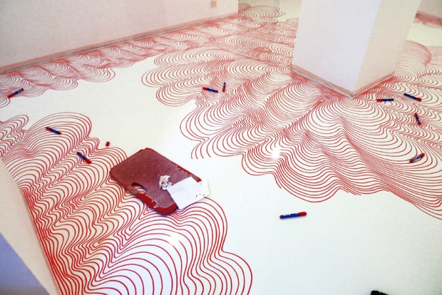 Permanent Marker floor art