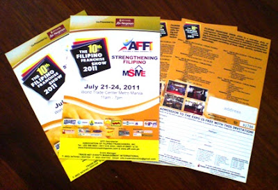 Free Entrance Tickets to the 10th Filipino Franchise Show 2011