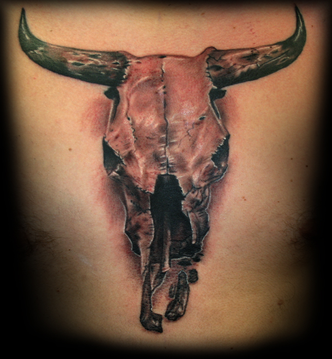 Broken Bull Tattoo
