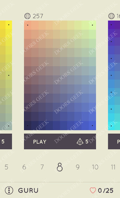 I Love Hue Guru Level 8 Solution, Cheats, Walkthrough