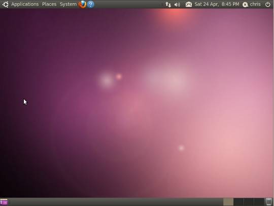 Ubuntu 10.04 LTS Lucid Linx Desktop Screenshot