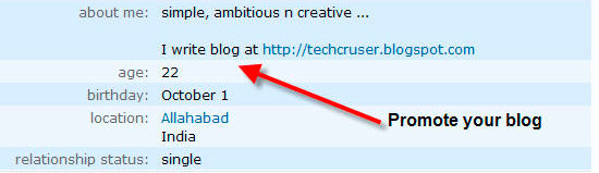 promote your blog in orkut