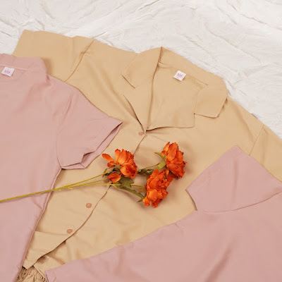 Produk Baju Tidur Wanita Polos Set Piyama Celana Pendek Comfy