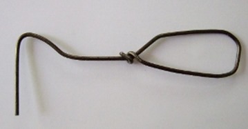 Wire weeder handmade from wire coat hanger