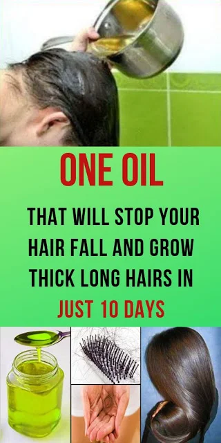One Oil That Will Stop Your Hair Fall And Grow Thick Long Hairs In Just 10 Days Time
