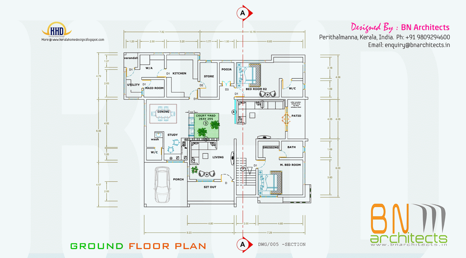  Floor  plan  3D views and interiors of 4  bedroom  villa 