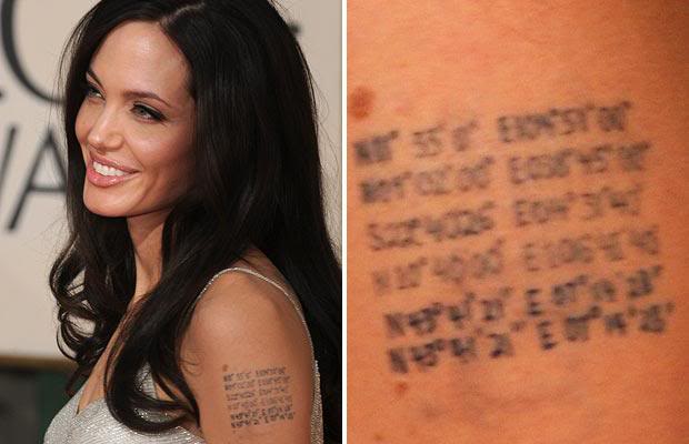 Angelina Jolie Tattoo Meaning