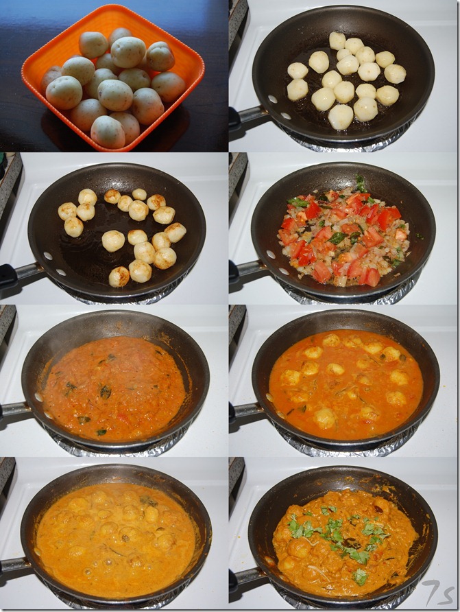 Dum aloo process