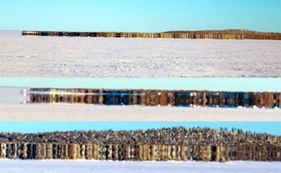 nuova isola" è comparsa nel mezzo del lago ghiacciato 