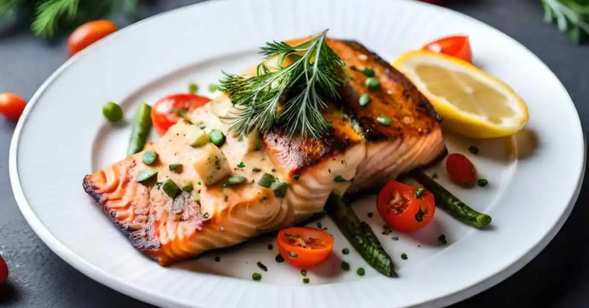 Baked Salmon with Dill , Healthy Dinner Recipes