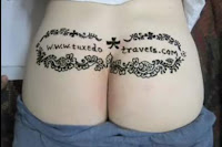 Butt tattoo, ass tattoo