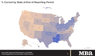 MBA Mortgages Current by State