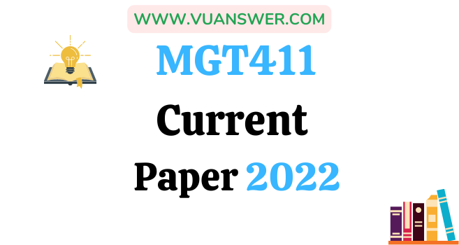 MGT411 Current Final Term Papers 2022