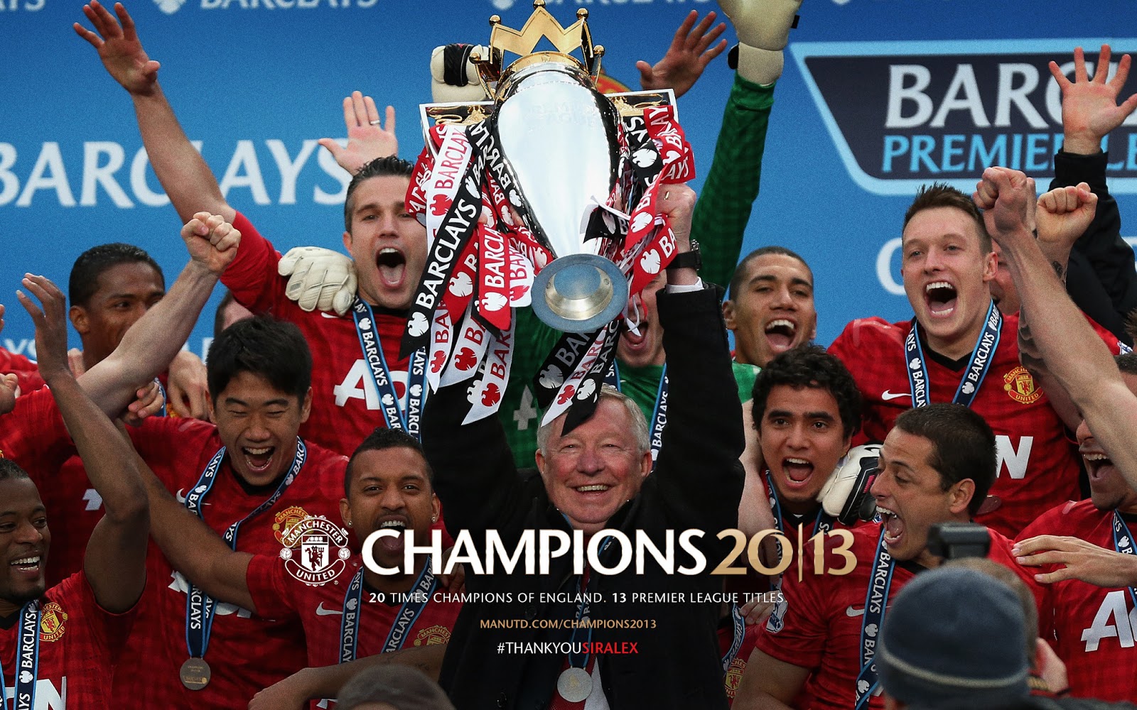 Manchester United Champions 2013 Trophy Presentation  May 12 2013 