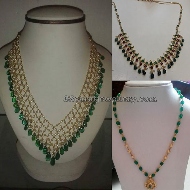 Simple Beads Drops Necklaces