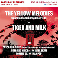 Concierto de The Yellow Melodies y Tiger and Milk en Alive Music Bar