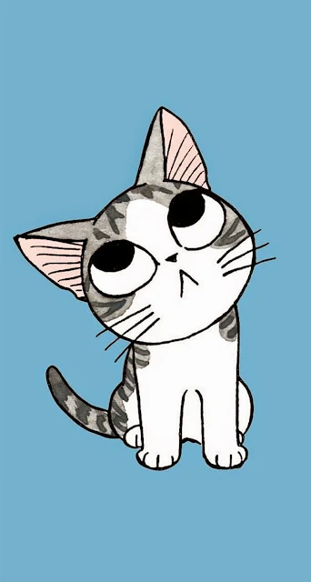 iPhone Wallpaper Cartoon Kitten