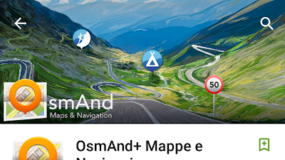 OsmAnd+ Mappe e Navigazione in offerta a 0,10 € sul Play Store