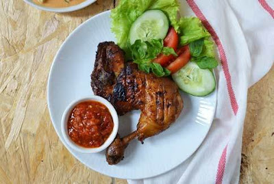 pecel ayam bakar