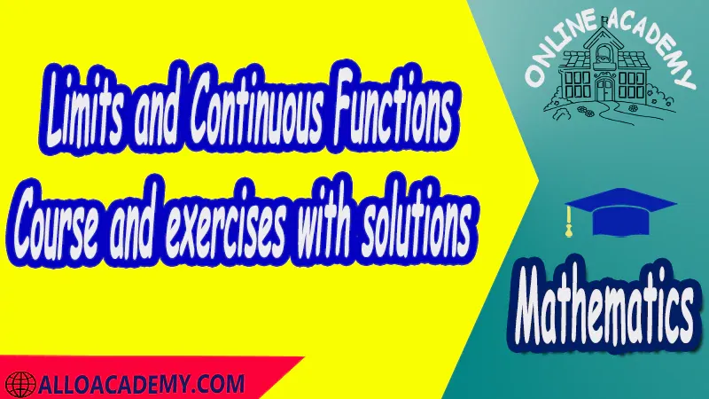 Course and exercises with solutions Limits and Continuous Functions Definitions of Limits Properties of Limits Limit point Left and right limitsLimits and Infinity Continuity pdf Mathantics Course Abstract Exercises whit solutions Exams whit solutions pdf mathantics maths course online education math problems math help math tutor be online academy study online online education online education programs online tech schools online study courses learning online good online schools finite math online classes for adults online distance learning online doctoral programs online master degree best online schools bachelor of early childhood education elementary education online distance learning universities distance learning colleges online education degree phd in education online early childhood education online i need a degree fast early childhood degree top online schools online doctoral programs in education educational leadership doctoral programs online distance learning bachelor degree bachelor's degree in early childhood education online technical schools bachelor of early childhood education online distance