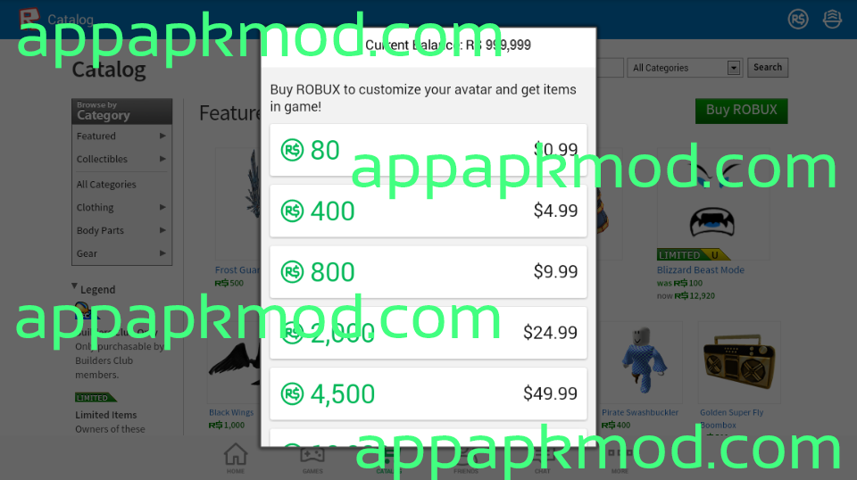 Roblox Mod Apk Unlimited Robux Download 2019 Roblox - roblox infinate robux mode