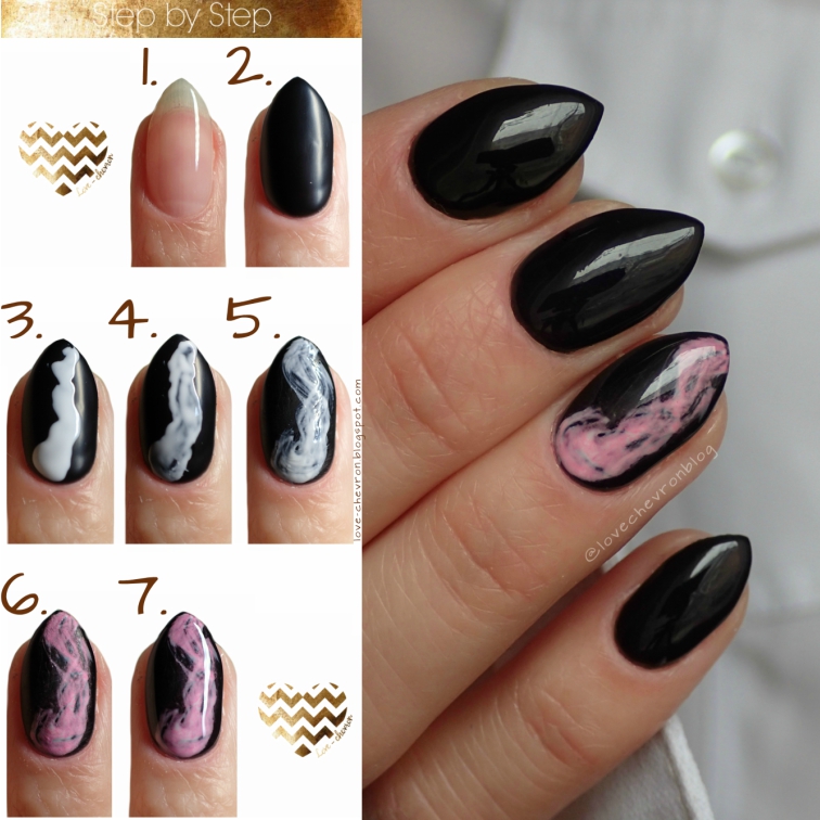 Smoky nail art | smoke effect | Cosmetics Zone | Sey | s081 Black Night | s001 Pure White | Extreme Base | Classic Top | tutorial paznokciowy | step by step nails | manicure hybrydowy krok po kroku | 