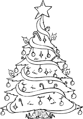 Christmas Tree Coloring Pages for Kids