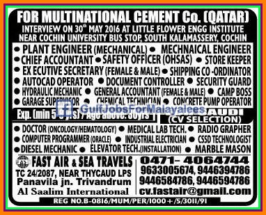 MNC Company jobs for Qatar