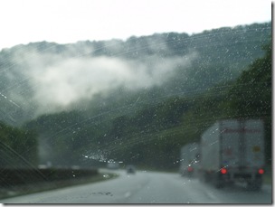 Lousy weather, wipers on max!