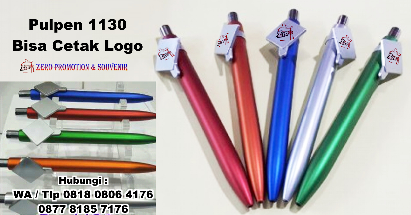  Souvenir Pulpen  Plastik 1130 Bisa Cetak Logo Barang 