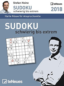 Stefan Heine: Sudoku schwierig bis extrem 2018: Tagesabreißkalender