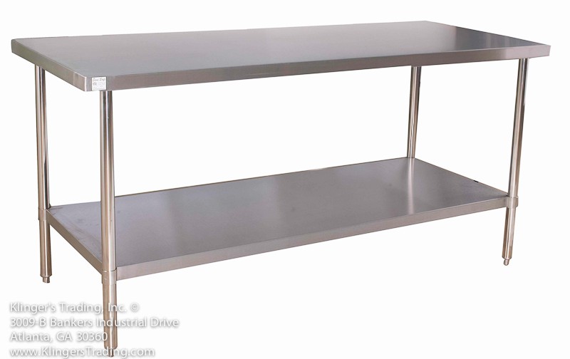 Metal kitchen prep table