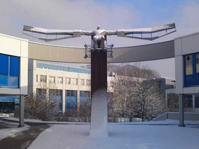 statue,  snow