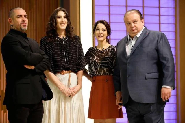 Masterchef Brasil terceira temporada com os jurados: Henrique Fogaça, Paola Carosella e Eric Jacquin (Foto: Carol Gherardi / Band,divulgação)