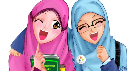 piyo workout Kumpulan Gambar Animasi Wanita Muslimah Terbaru 