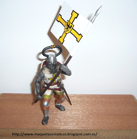 scale figure of a Teuton knight