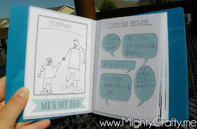 Father's Day gift album - www.MightyCrafty.me