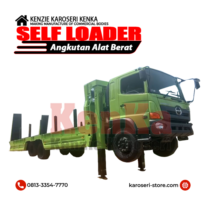 Karoseri Self Loader - Mobil & Truck Angkutan Alat Berat