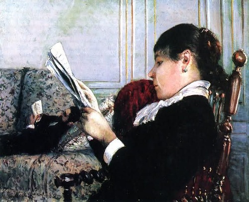 Кайботт Гюстав Gustave Caillebotte  Читающая женщина в интерьере (1880)